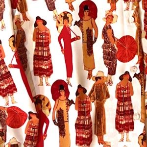 Maggie sweet vintage retro printed blouse 1920s ladies 1x petite